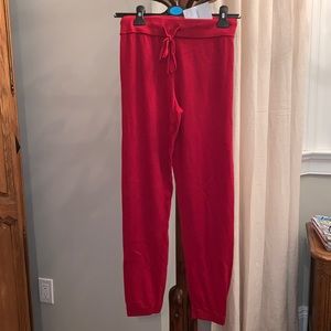 Forever 21 Cashmere Knit Red Sweatpants